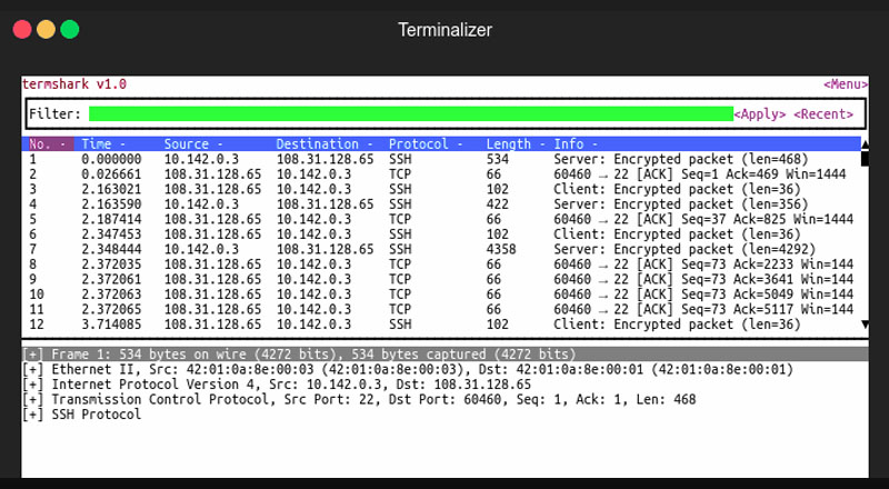 Termshark: v2.3.0